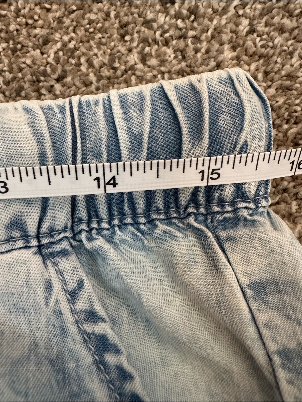 Splendid Pants Wide Leg Blue Stone Wash Lyocell Pull On Pockets Women’s L Beach - Picture 10 of 14